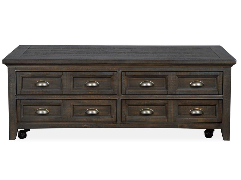 Westley Falls - Lift Top Storage Cocktail Table With Casters - Graphite, photo 6 of 7