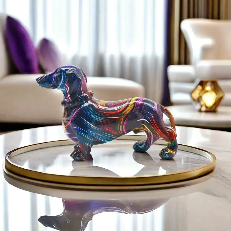 Dachshund Figurine - Decorative Colorful Small by House Of Avana