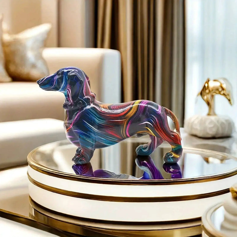 Dachshund Figurine - Decorative Colorful Small by House Of Avana