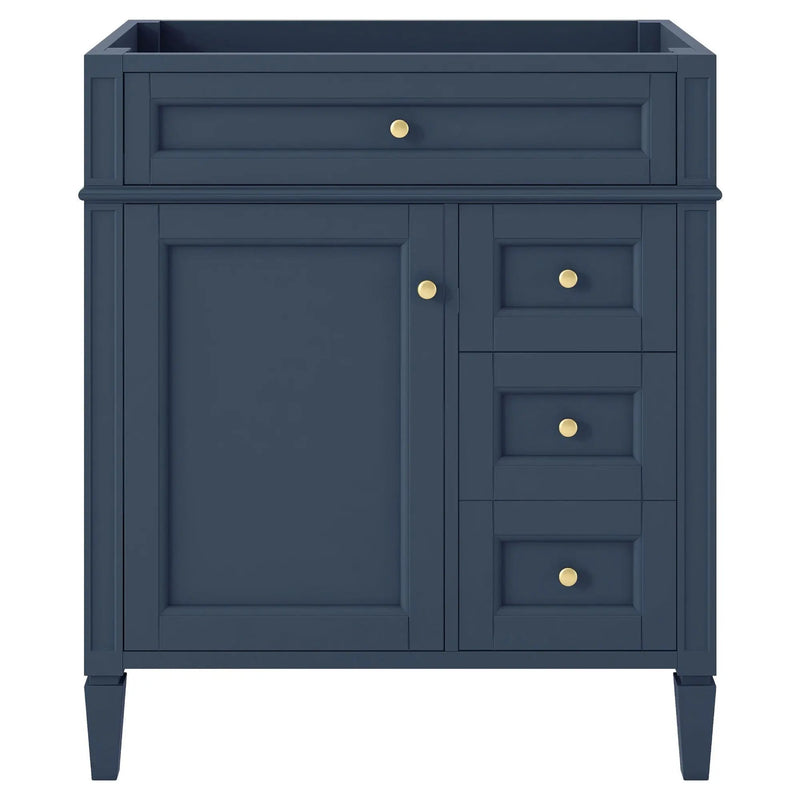 Bathroom Vanity With 2 Drawers And Tip-Out Drawer, Storage Cabinet by Unique Piece Furniture