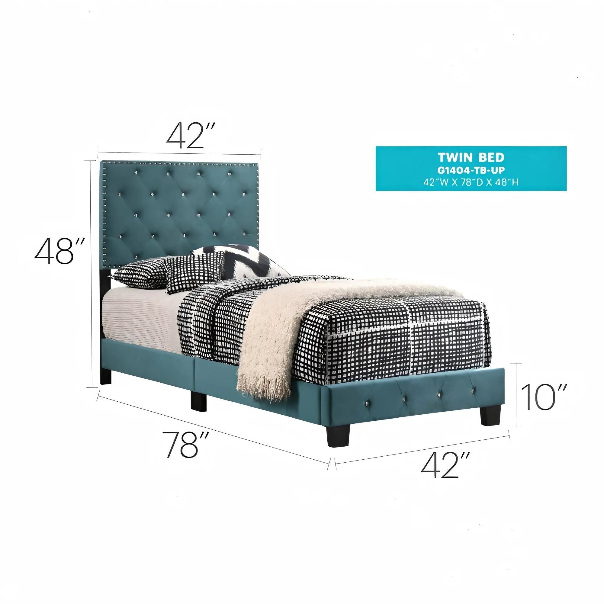 Luxurious Upholstered Bed by Unique Piece Furniture