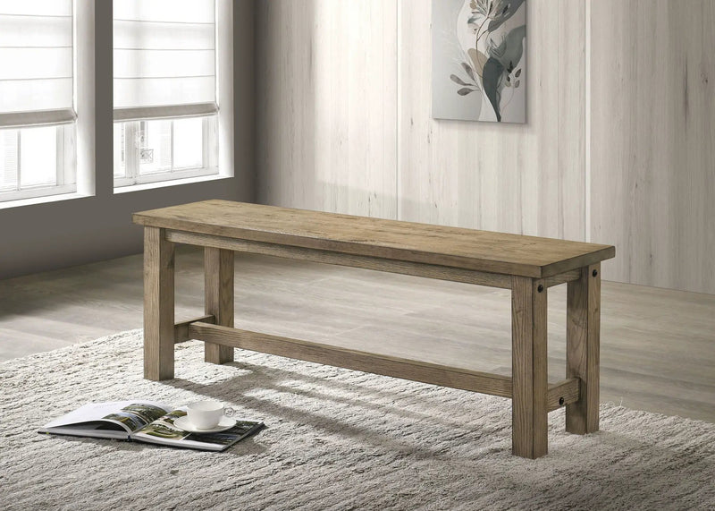 Cardova 51-inch Solid Wood Dining Bench Vineyard Oak by Unique Piece Furniture