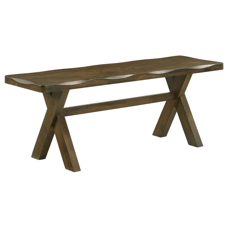 Alston 47-inch Solid Wood Dining Bench Knotty Nutmeg by Unique Piece Furniture