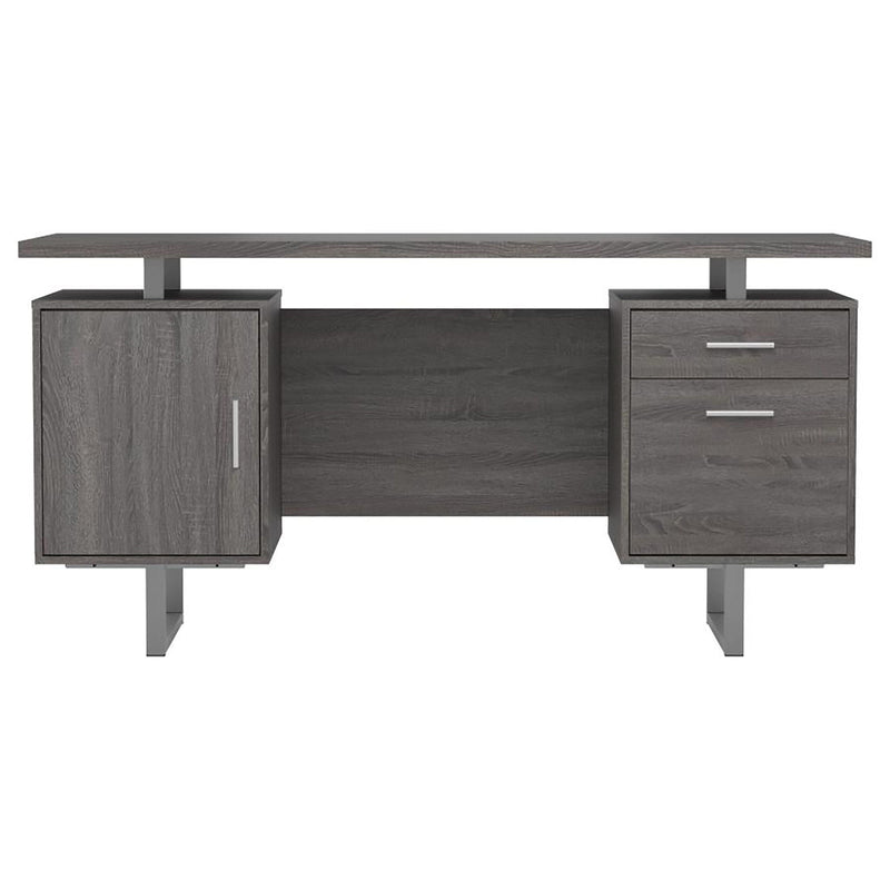 2 Drawer Floating Top Office Desk by HouseOfZazla