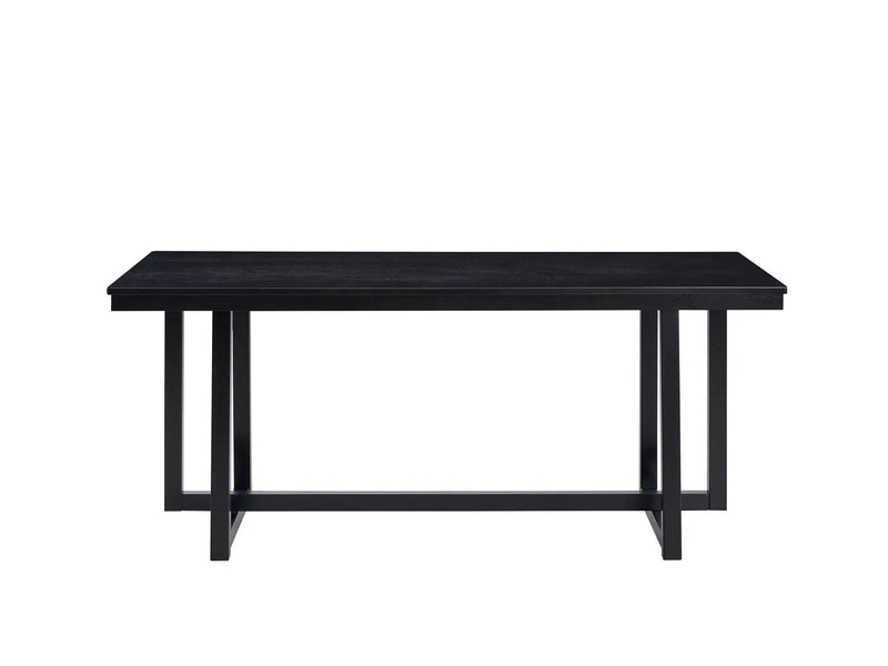 Kini - 7 Pieces Dining Room Set - Black by HouseOfZazla