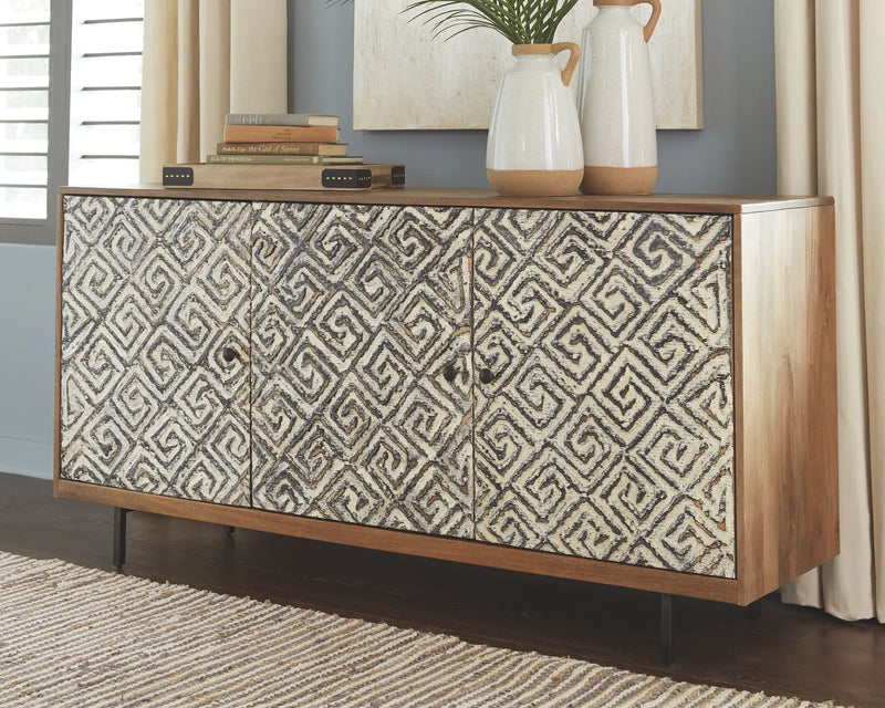 Kerrings - Accent Cabinet - Brown / Black / White by Unique Piece Furniture