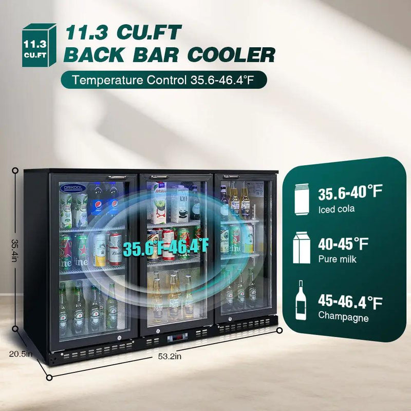 Beverage Refrigerators Glass Door Back Bar, Cooler, Commercial Beer Wine And Drink Fridge by HouseOfZazla
