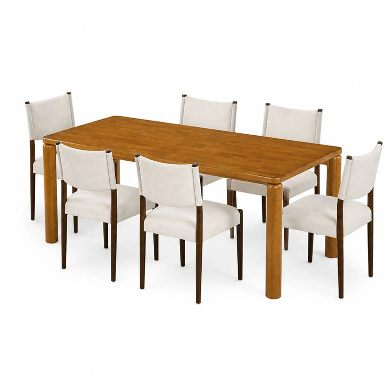 7-Piece Dining Table Set for 6 by HouseOfZazla