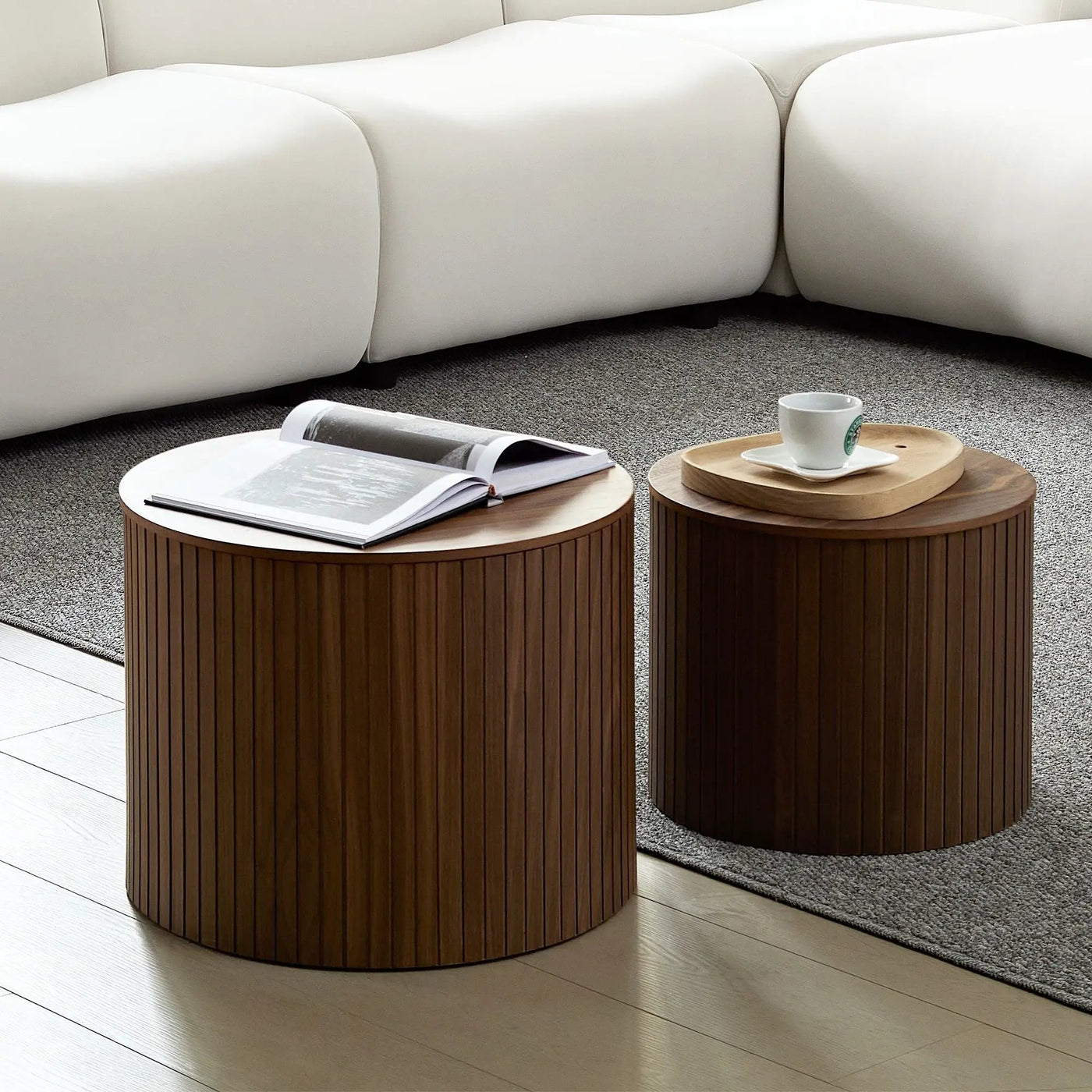 Handcrafted Nested Table Set, 2 Pieces by HouseOfZazla