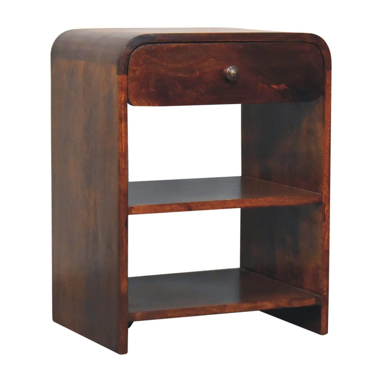 Aspen - Open Bedside Table - Dark Brown by Unique Piece Furniture