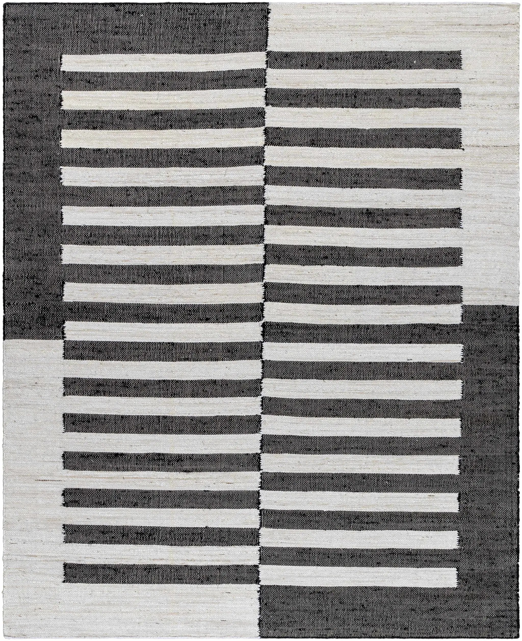 Soren Black&White Jute Area Rug by Boutique Rugs