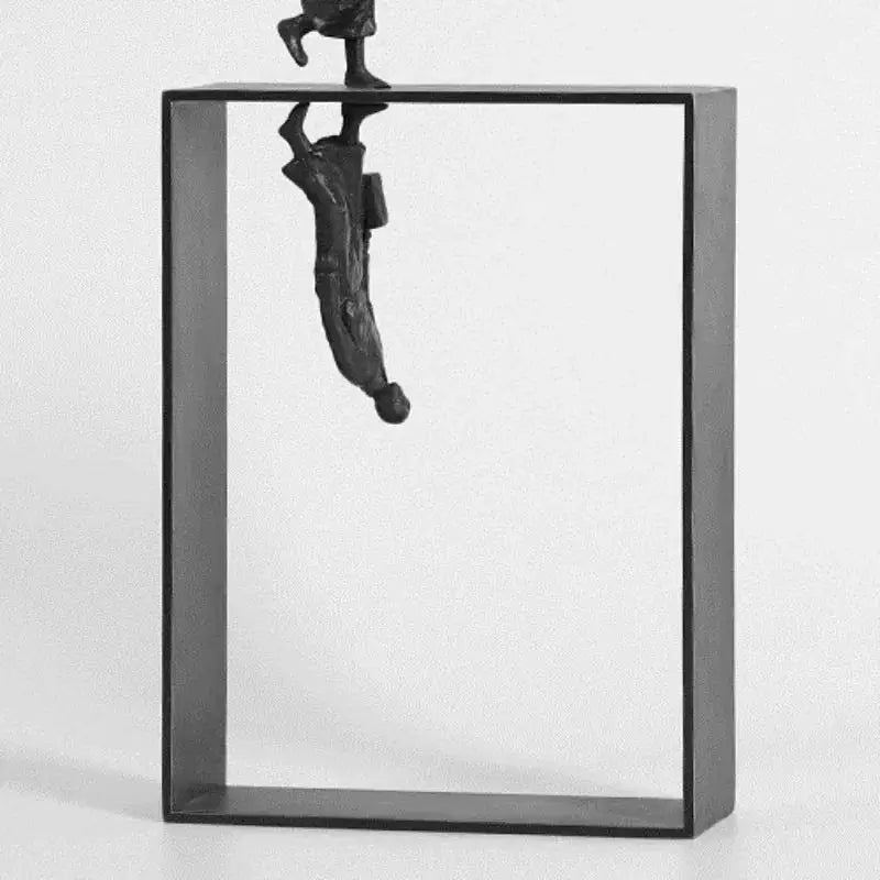 Dancer Statue - Elegant Metal 12-Inch by House Of Avana