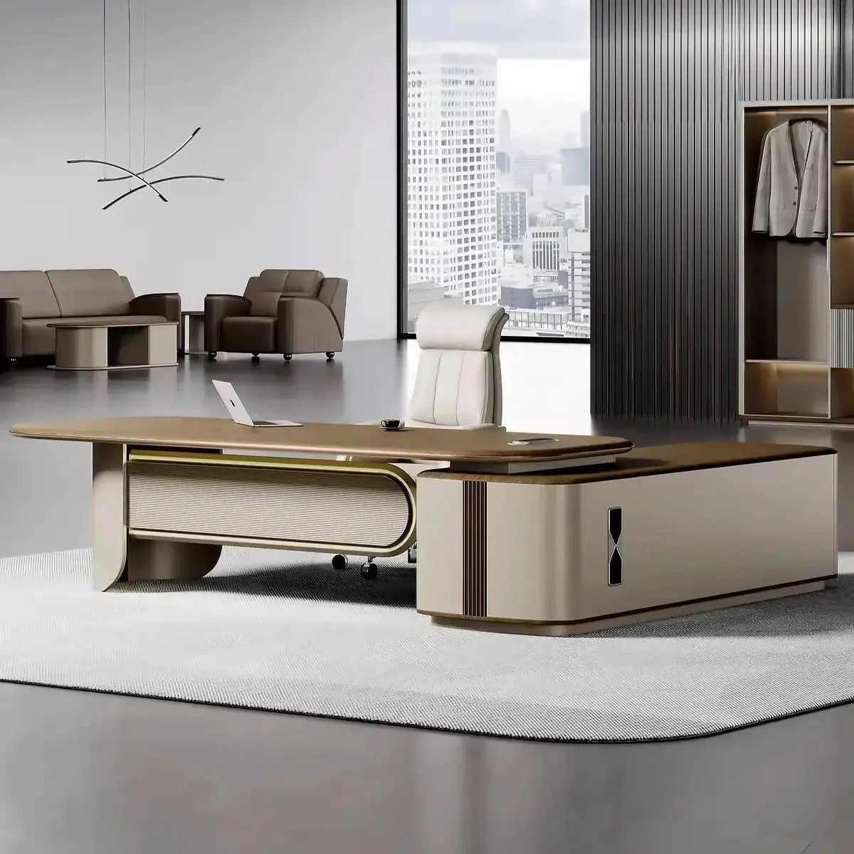 Secord · Modern L-Shaped Executive Desk by Arc Grove
