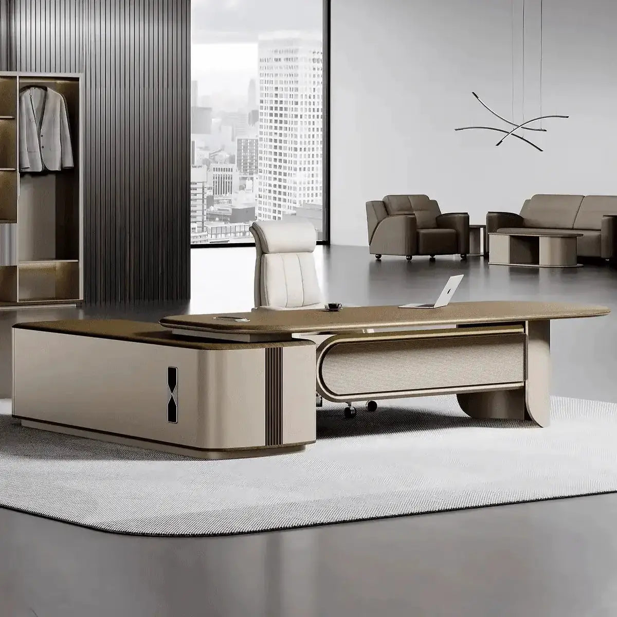 Secord · Modern L-Shaped Executive Desk by Arc Grove