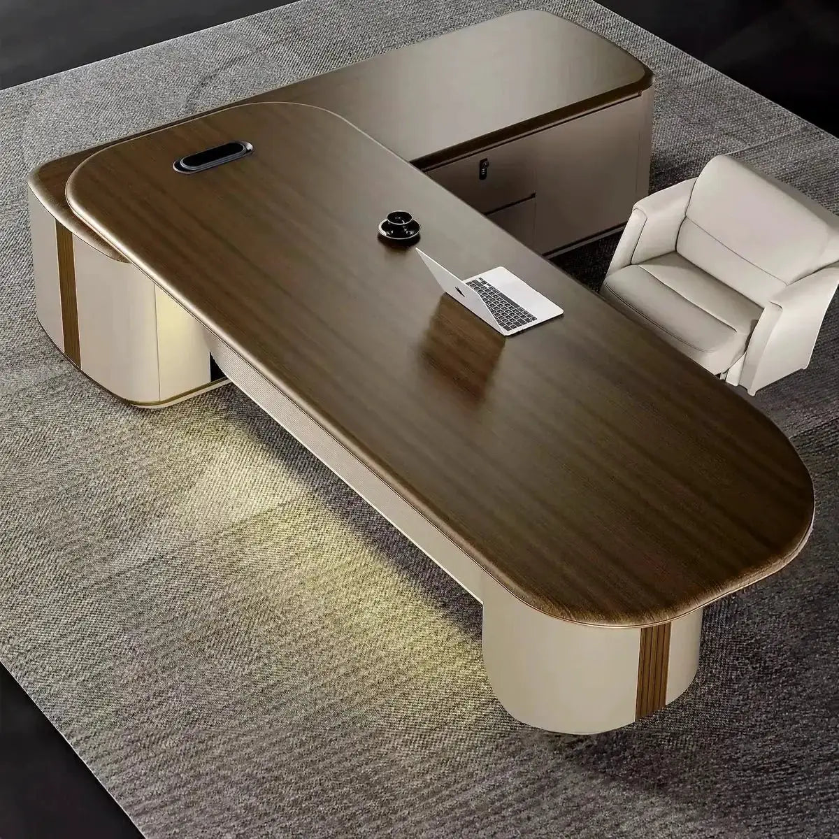 Secord · Modern L-Shaped Executive Desk by Arc Grove