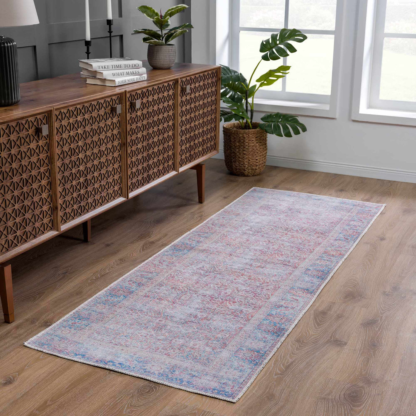 Dare Distressed Washable Rug - Clearance by Boutique Rugs