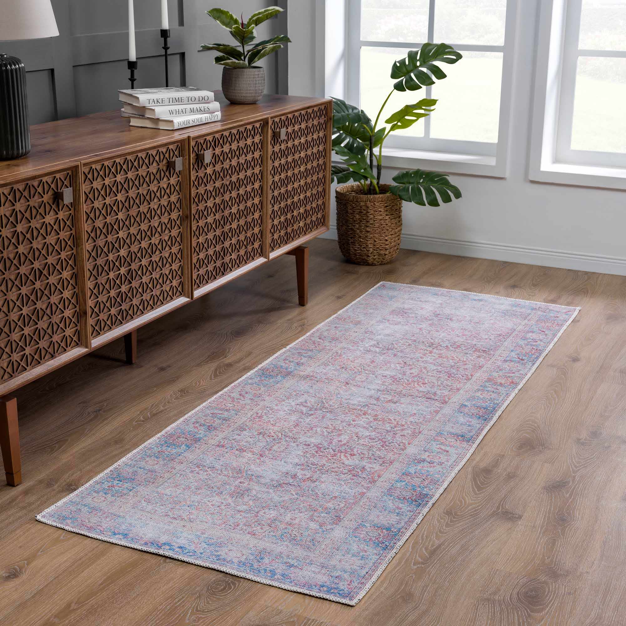 Dare Distressed Washable Rug - Clearance by Boutique Rugs