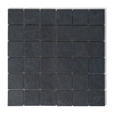 Dark Flow Matte Straight Joint 2x2 Porcelain Mosaics 12x12
