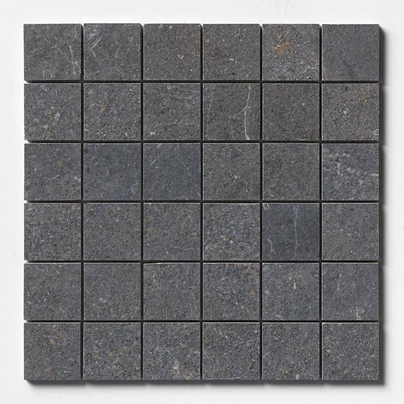 Dark Matte Straight Mesh 2x2 by Stonetiledepot