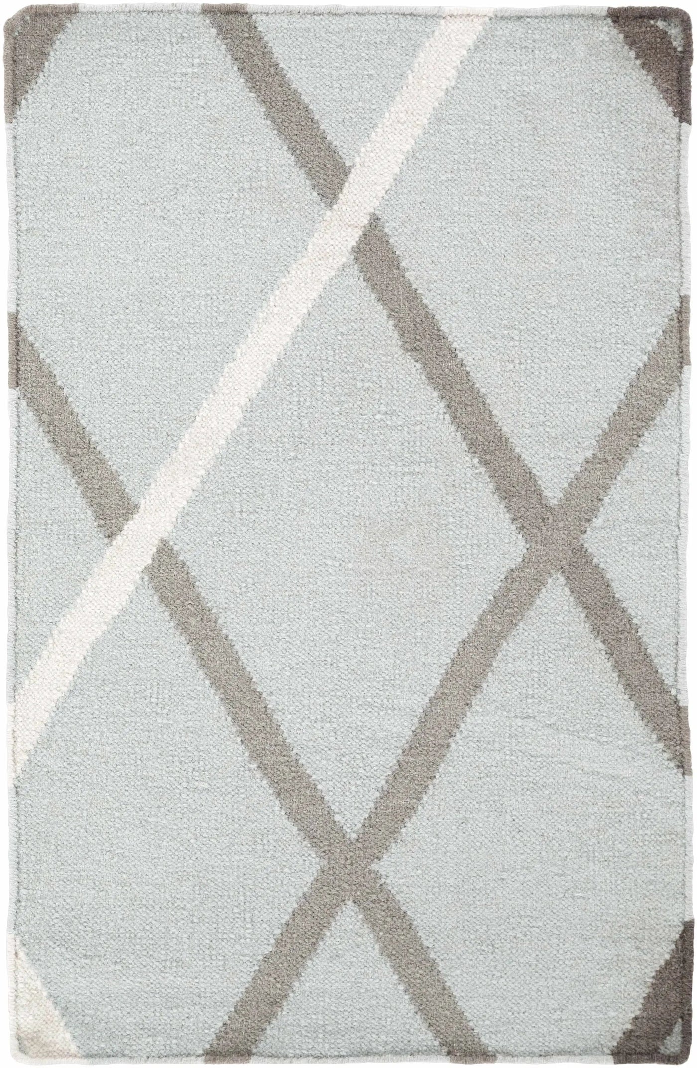 Darlaston Gray Trellis Wool Area Rug - Clearance by Boutique Rugs