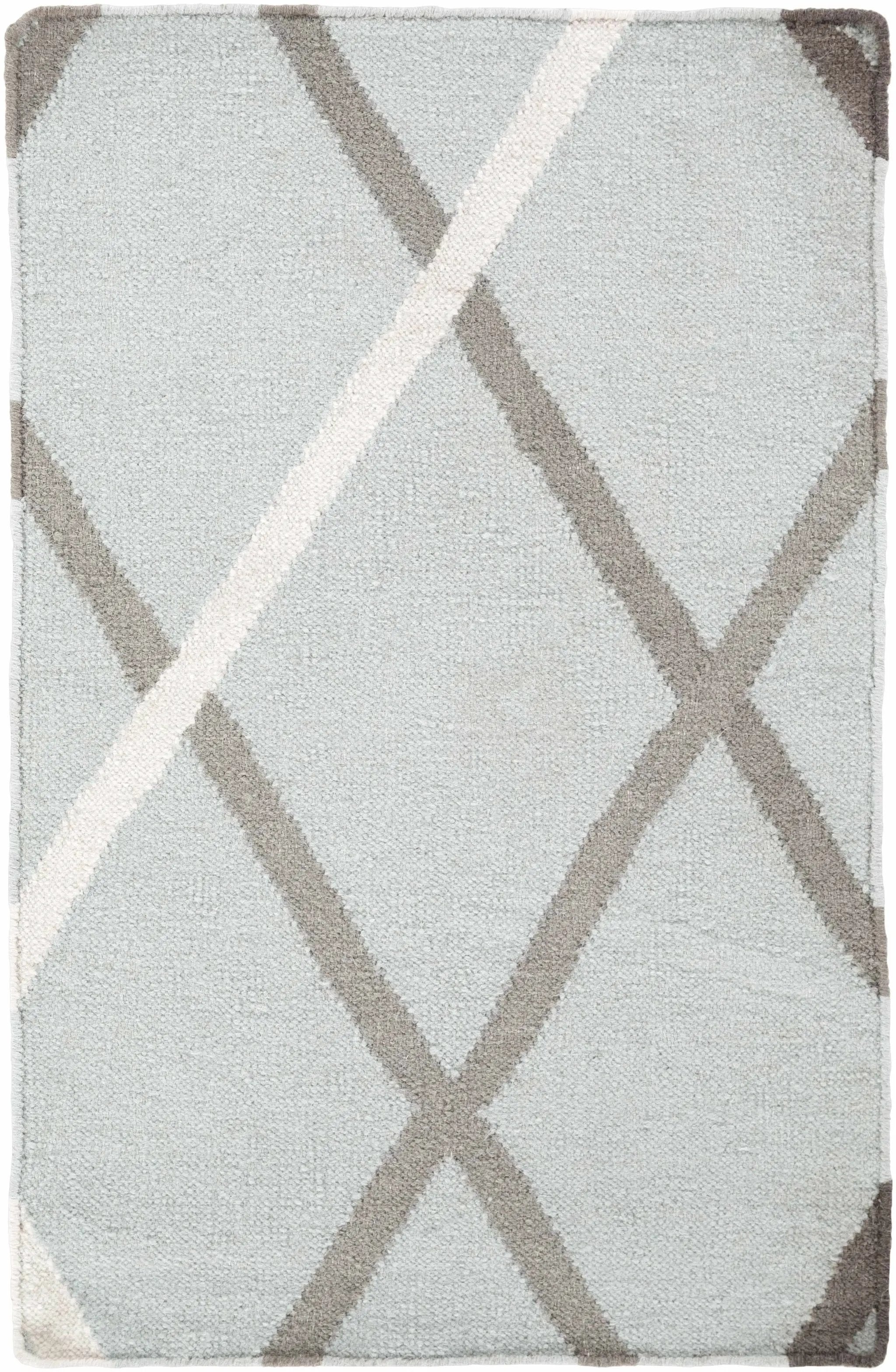 Darlaston Gray Trellis Wool Area Rug - Clearance by Boutique Rugs