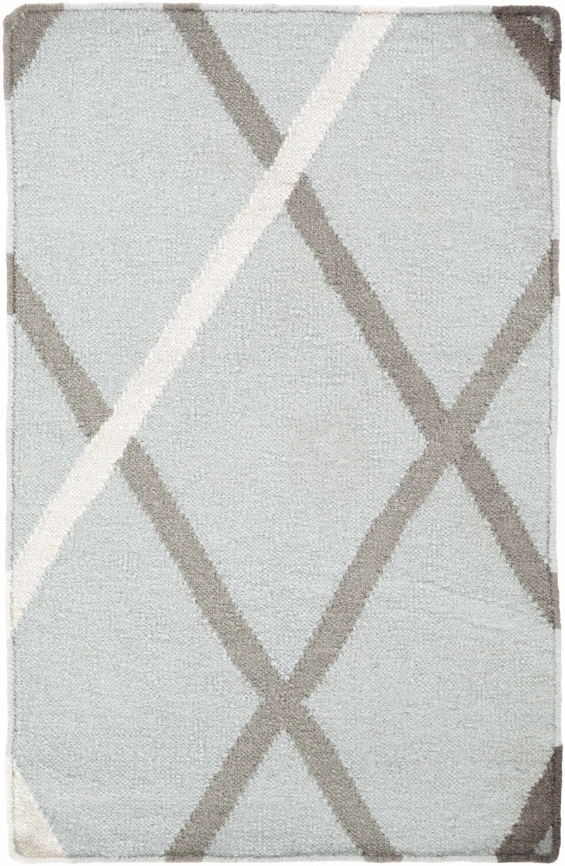 Darlaston Gray Trellis Wool Area Rug - Clearance by Boutique Rugs