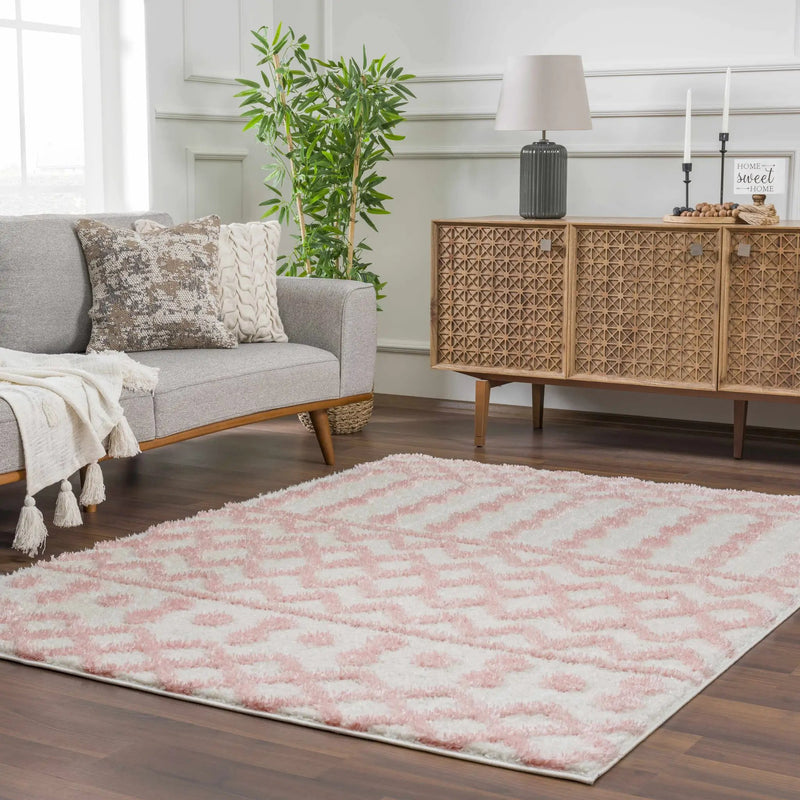 Darva Pink Plush Area Carpet by Boutique Rugs