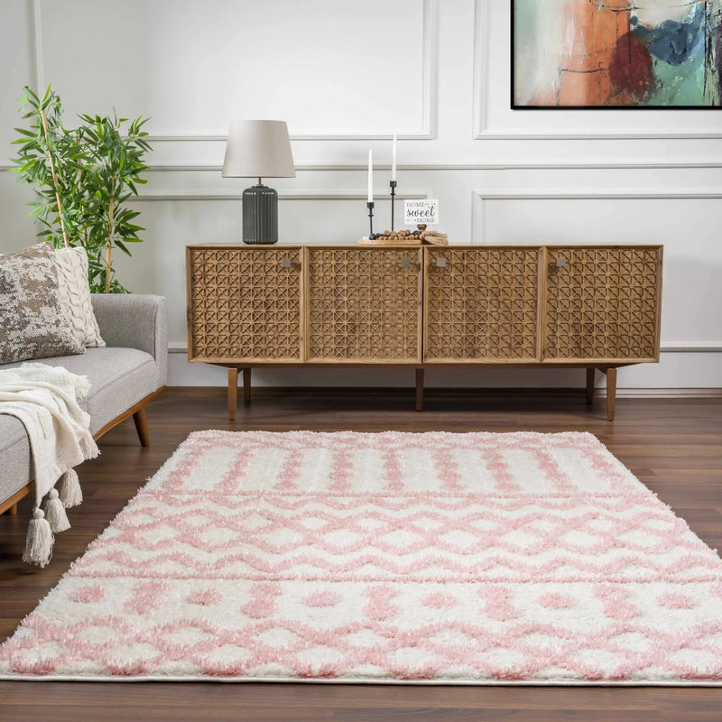 Darva Pink Plush Area Carpet by Boutique Rugs