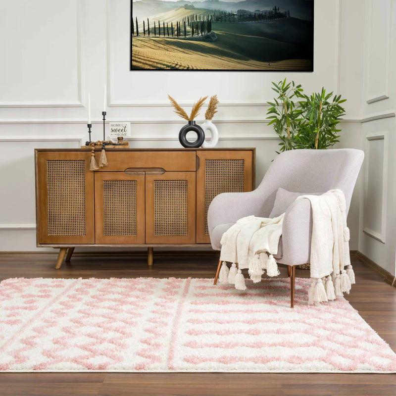 Darva Pink Plush Area Carpet by Boutique Rugs