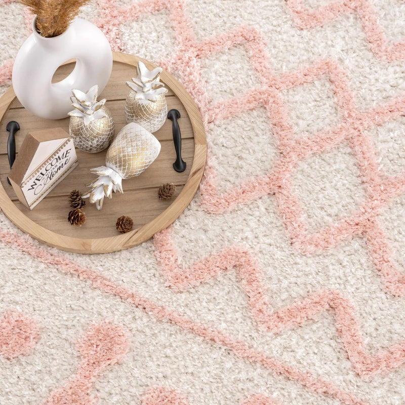 Darva Pink Plush Area Carpet by Boutique Rugs