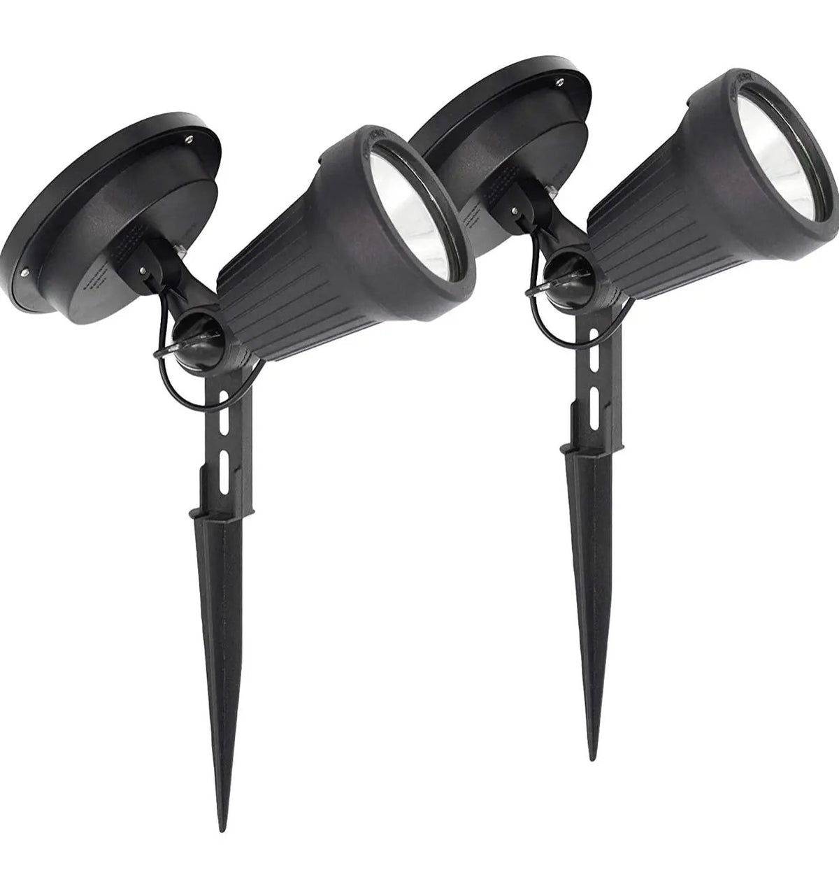Davinci Solar Spotlights - Premium Aluminum Outdoor Spot Light for Landscape Wall, or Garden Lighting - Bright Warm White LED, Solar Powered, Wireless (2 pack) by Outdoor Solar Outlet