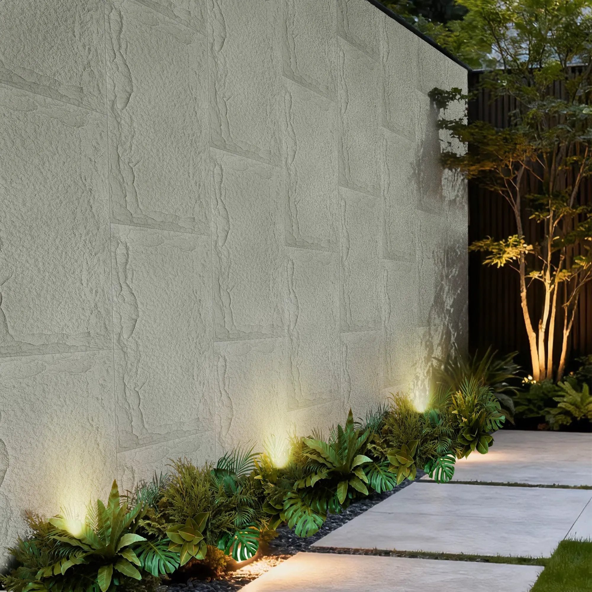 3D Faux Stone Wall Panels - 8 PCS PU Wainscoting Panel by HouseOfZazla