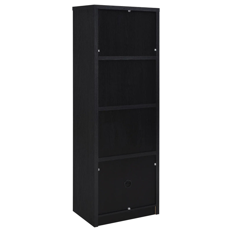 Winfield 3-shelf Media Tower Entertainment Pier Black by Unique Piece Furniture