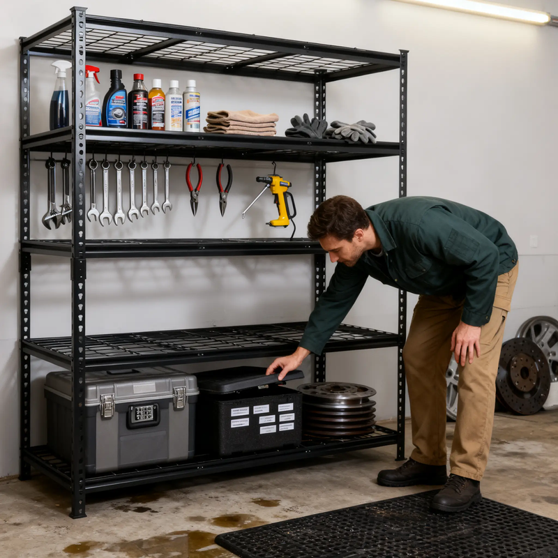 5-Tier Heavy Duty Metal Shelving Unit by HouseOfZazla