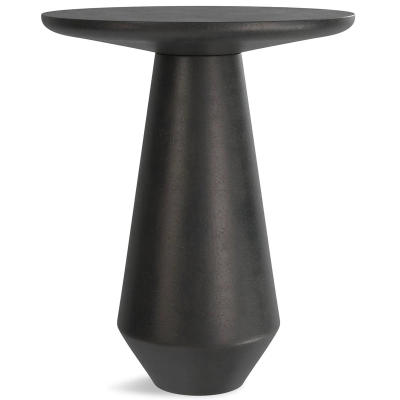 Gloria - Cast Aluminum Side Table - Black by HouseOfZazla