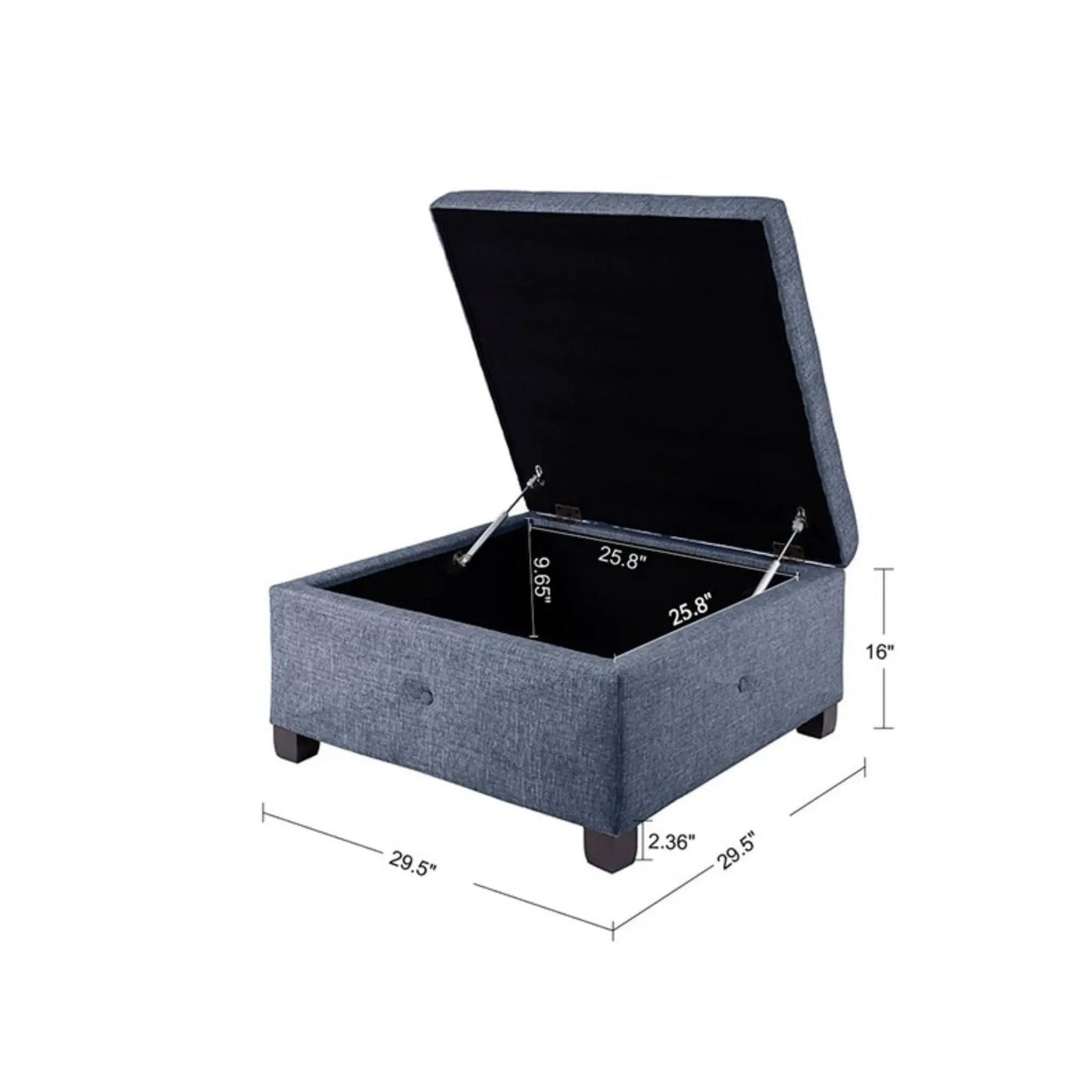Aspen - Ottoman Soft Close Storage by HouseOfZazla