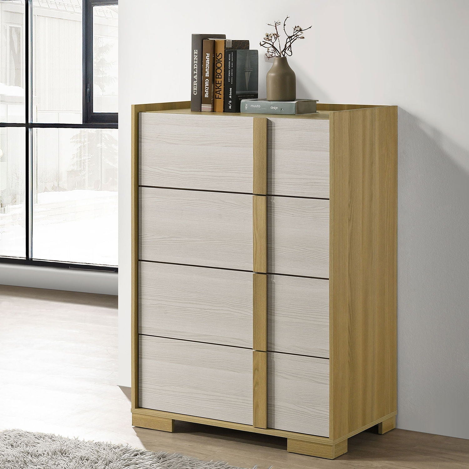Lincoln - 4 Drawer Chest Of Drawers - Natural by HouseOfZazla