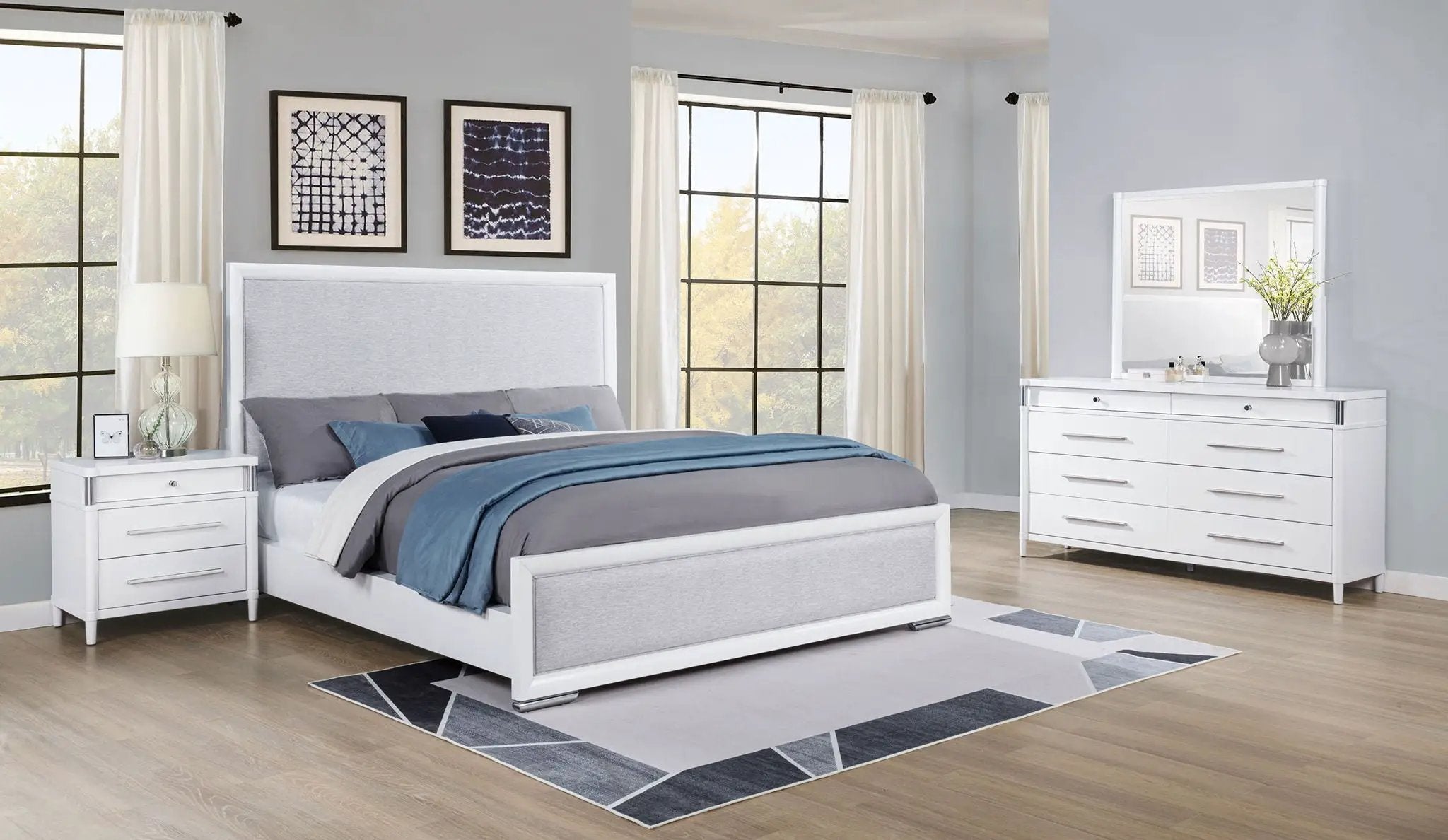 Gracemont 4-piece Eastern King Bedroom Set White by Unique Piece Furniture