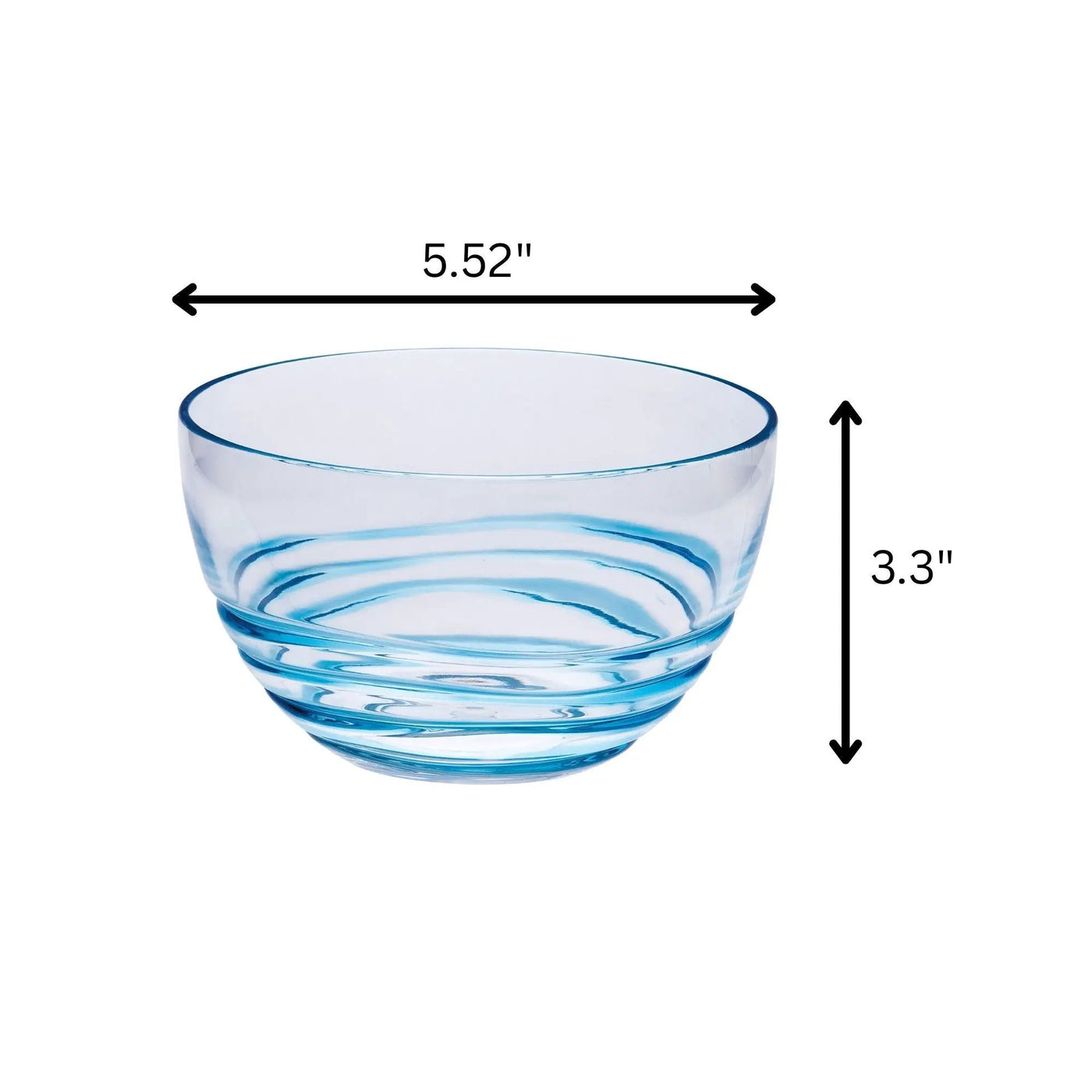 Swirl Acrylic Serving Bowls, Unbreakable by HouseOfZazla