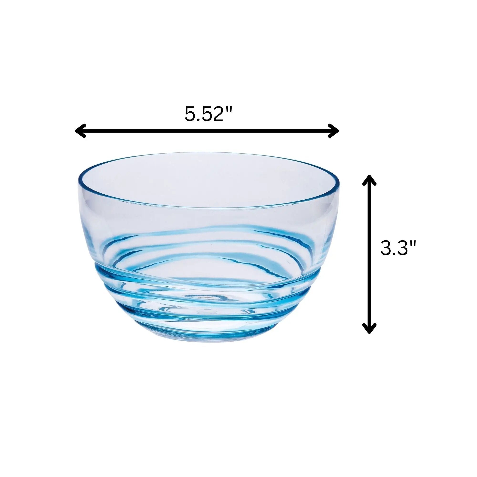 Swirl Acrylic Serving Bowls, Unbreakable by HouseOfZazla