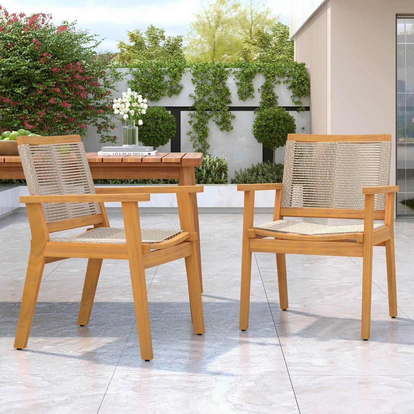 Outdoor Rope Dining Chair (Set of 2) by HouseOfZazla