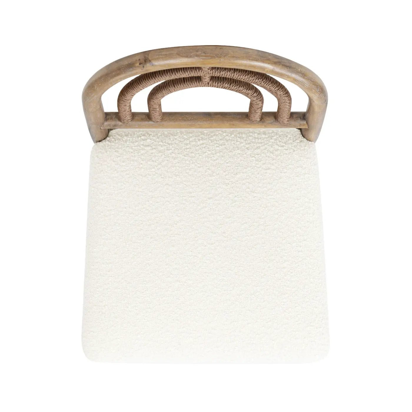 Leon - Arched Back & Upholstered Counter Stool (Set of 2) - Ivory White by Unique Piece Furniture