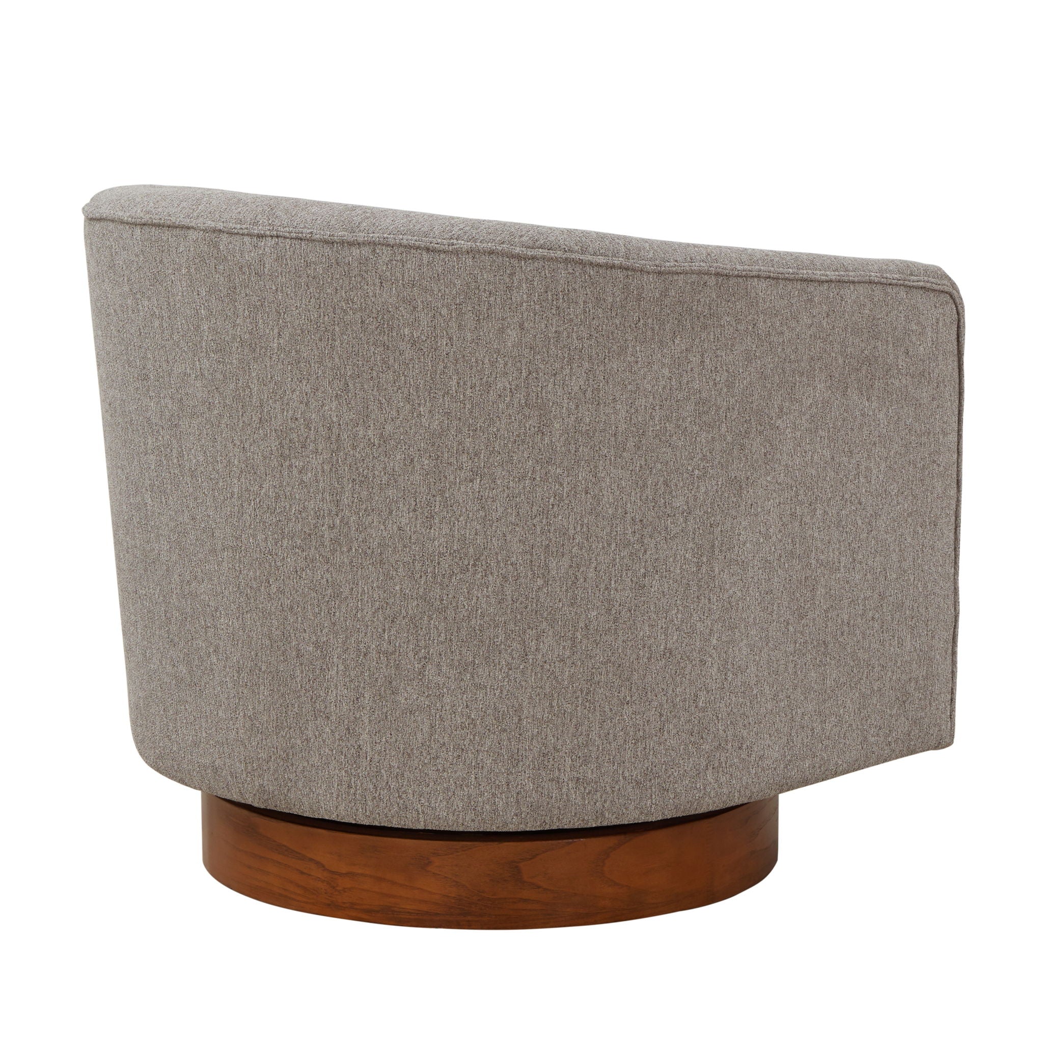 Miramar - Swivel Barrel Chair With Wooden Base by HouseOfZazla