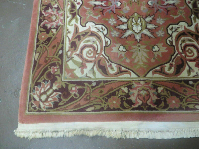 Chinese Wool Rug 3x5 Vintage Handmade Oriental Carpet Floral Medallion by Jewel Rugs