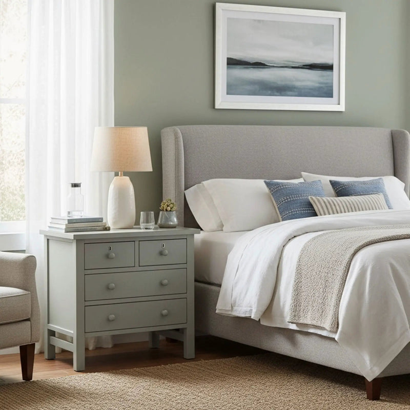 Georgina - 4 Drawer Storage Nightstand by HouseOfZazla