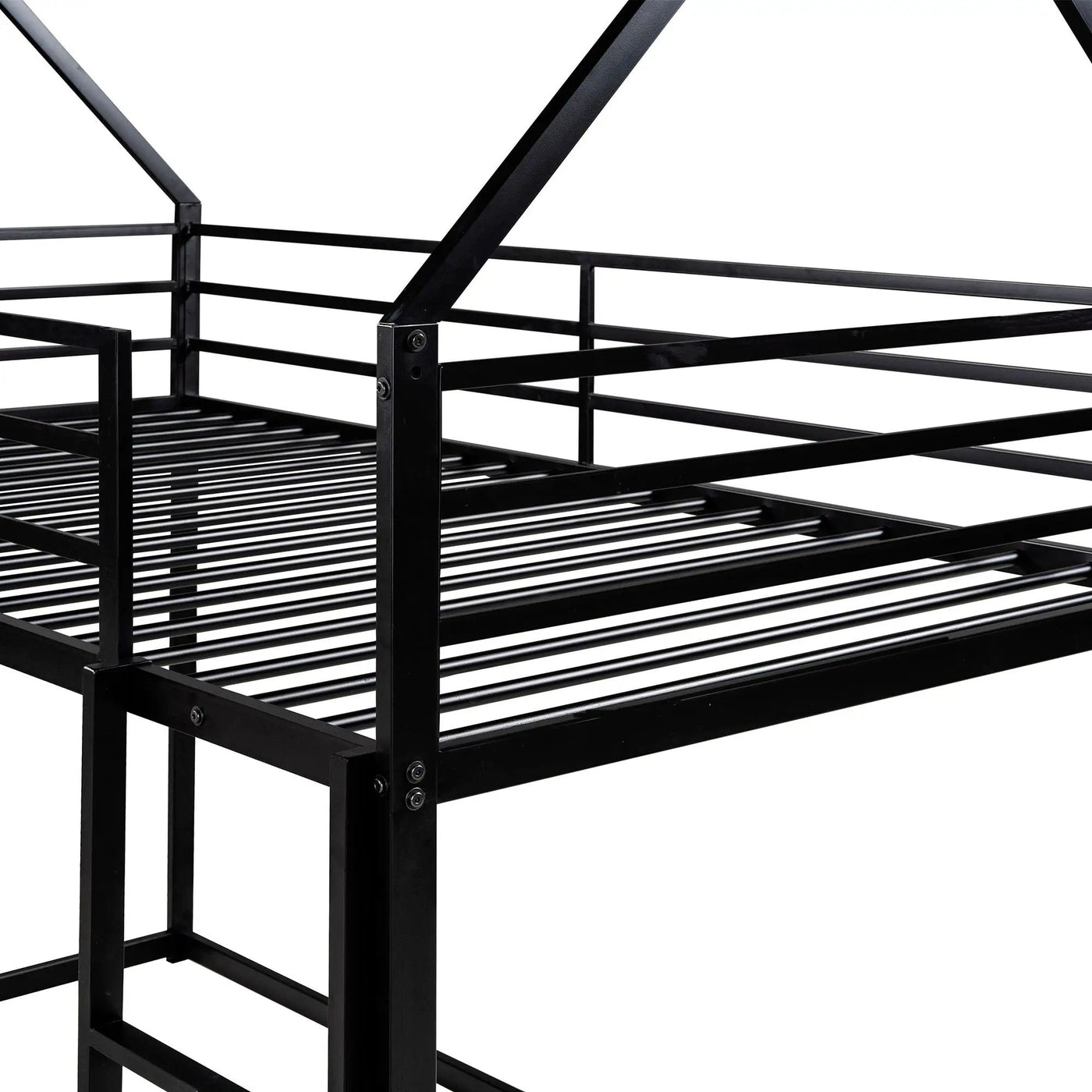 House Bunk Bed With Built In Ladder by HouseOfZazla