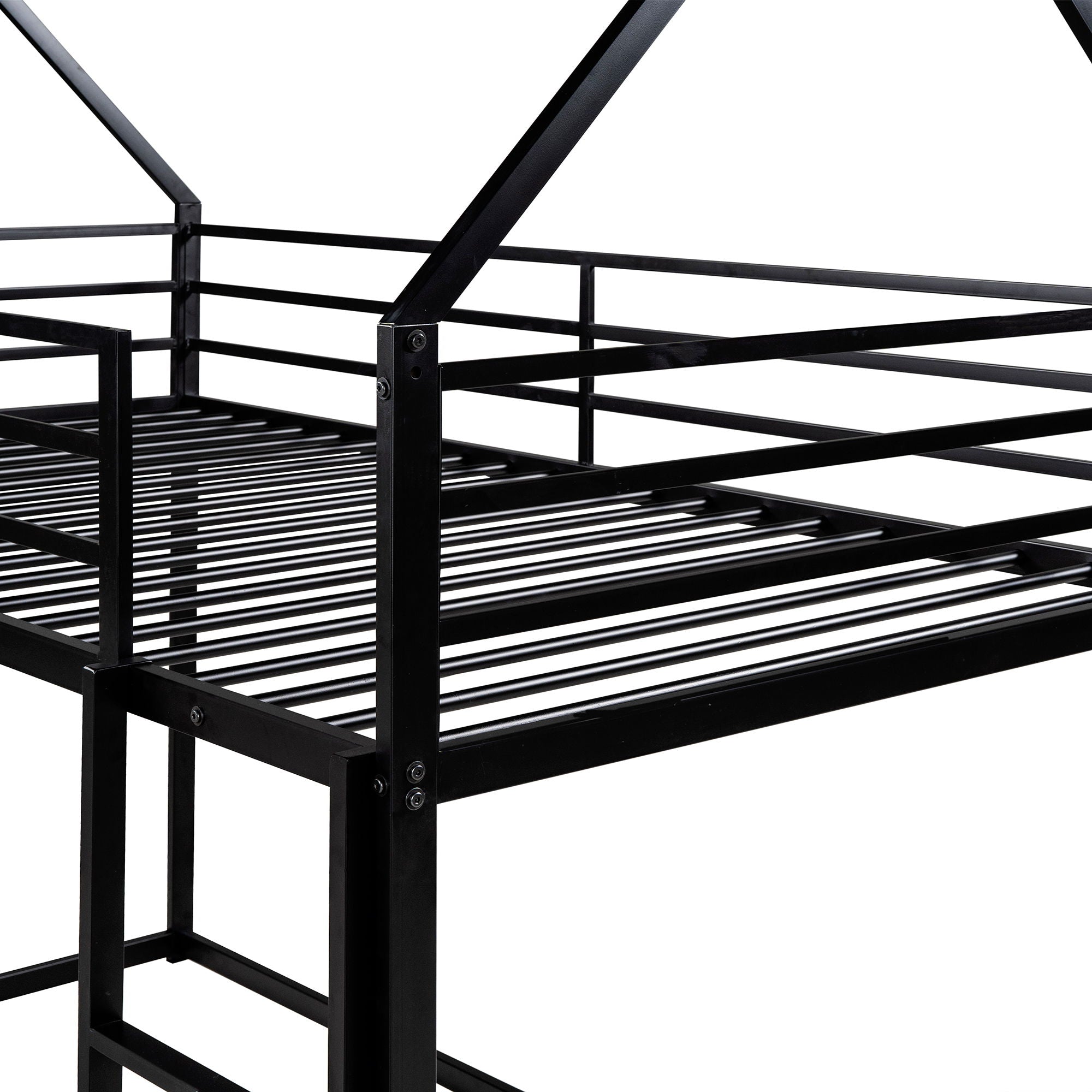 House Bunk Bed With Built In Ladder by HouseOfZazla
