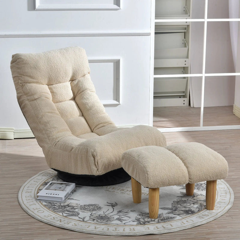 Adjustable Japanese Reclining Floor Chair Sofa With Metal Frame For Living Room by Unique Piece Furniture