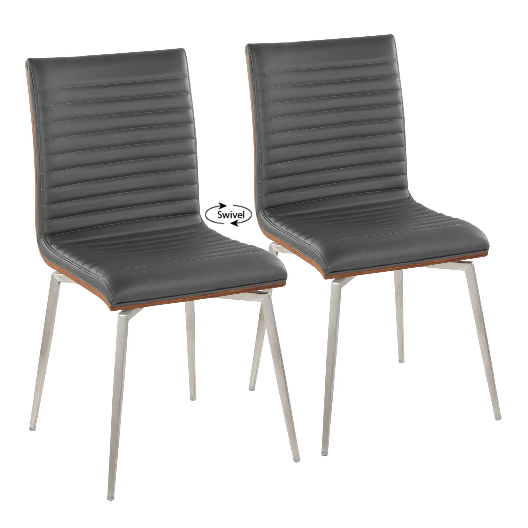 Mason - Contemporary Dining Chair (Set of 2) With Swivel by HouseOfZazla