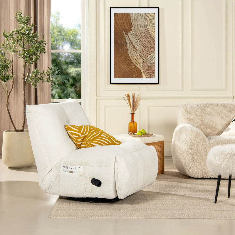 Rearden - Swivel Glider Manual Recliner Gaming Lounge Chair by Unique Piece Furniture